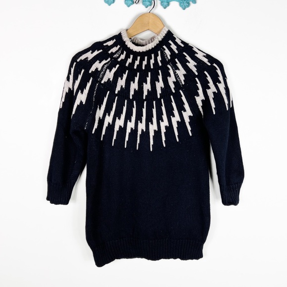 525 America Black and White Turtleneck Sweater - Picture 3 of 8